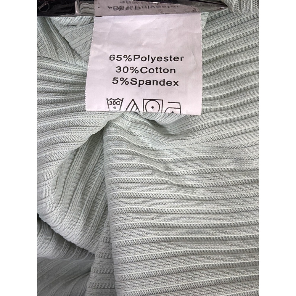 SHEIN Mint Green Ribbed Bodycon Dress Adjustable Cinched Sides Sleeveless Small - Picture 4 of 7